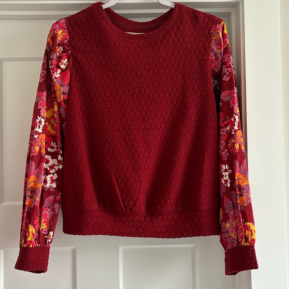 Anthropologie long sleeve blouse